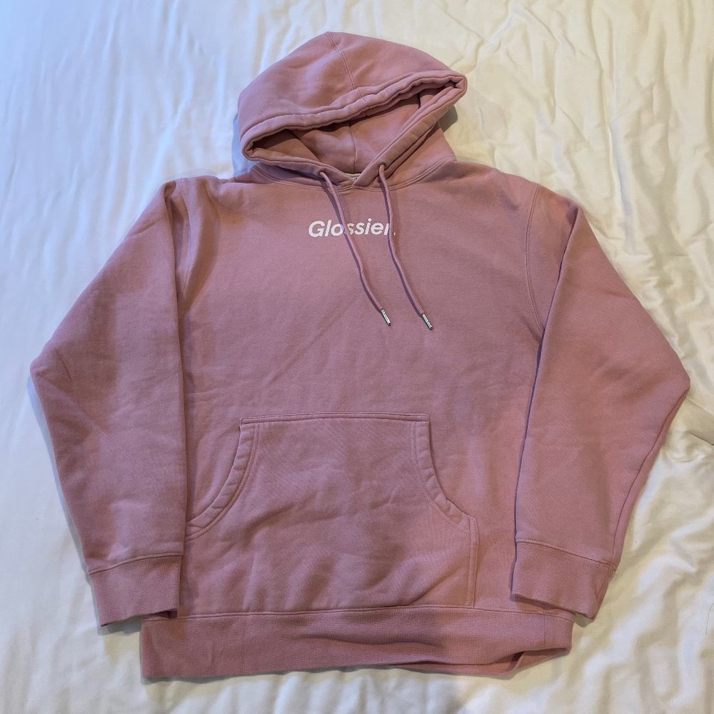 Glossier Pink Hoodie Small